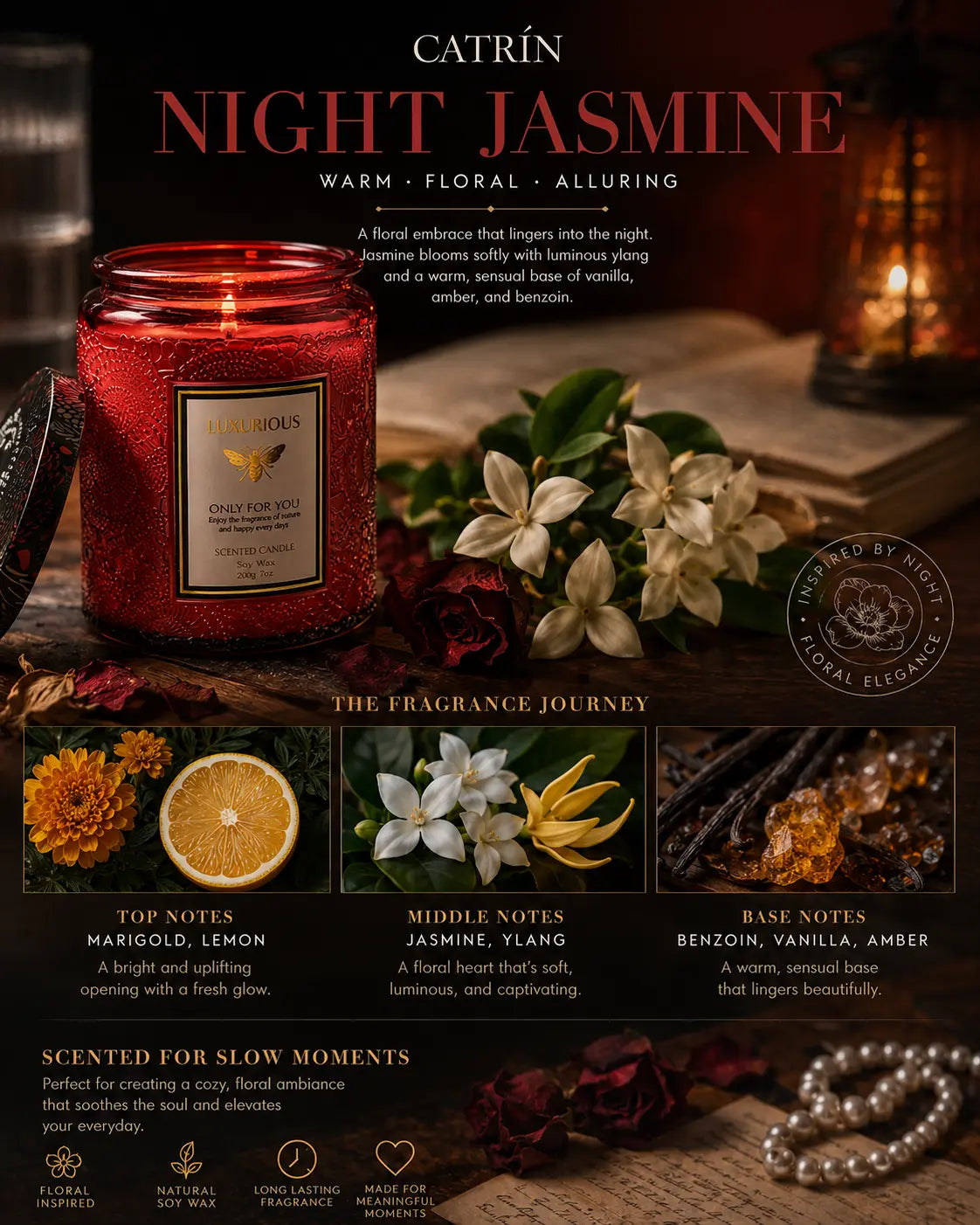 Soy Candle | Night Jasmine